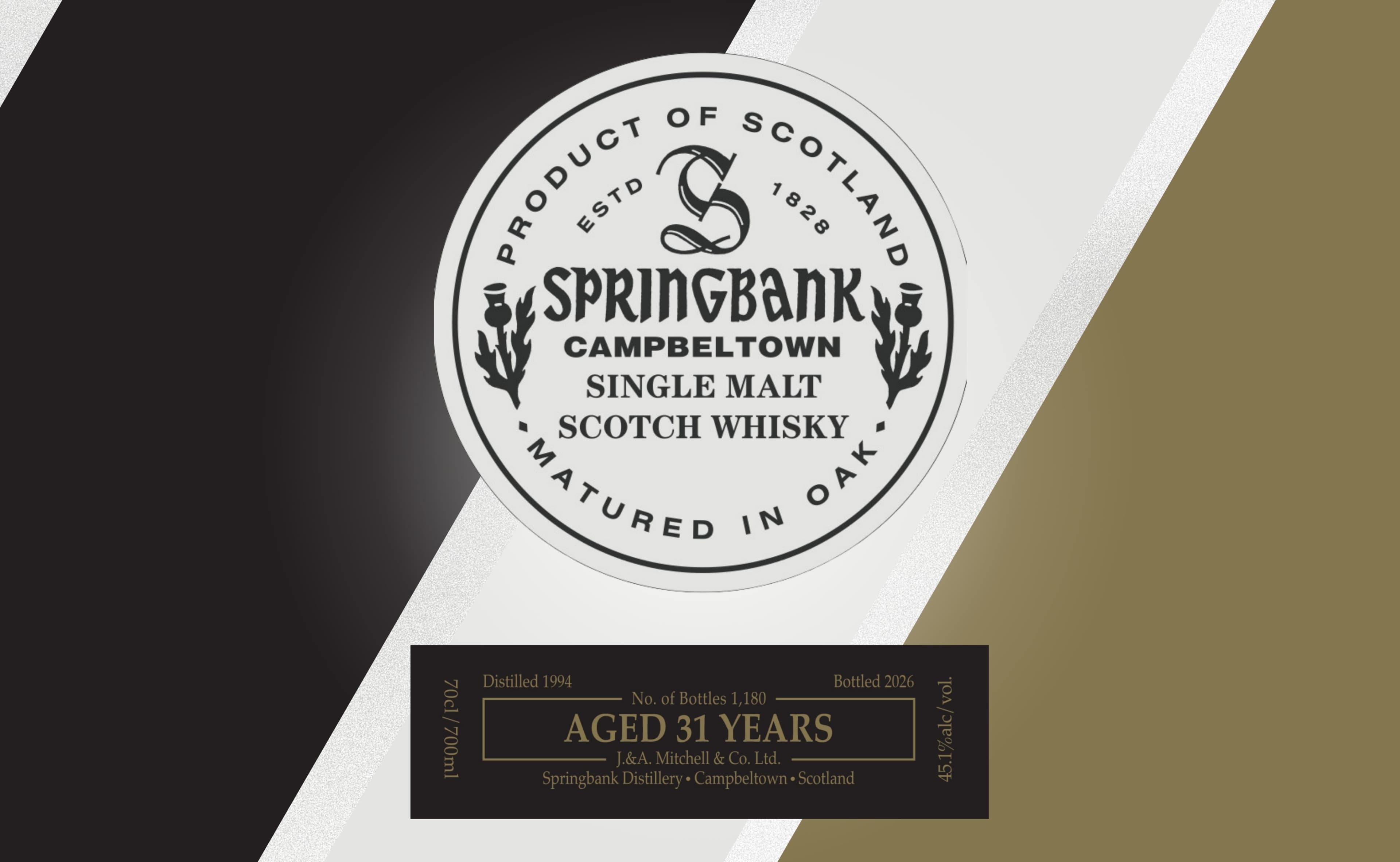 Springbank 31 Jahre 1994 Vintage: Seltene Campbeltown-Veröffentlichung