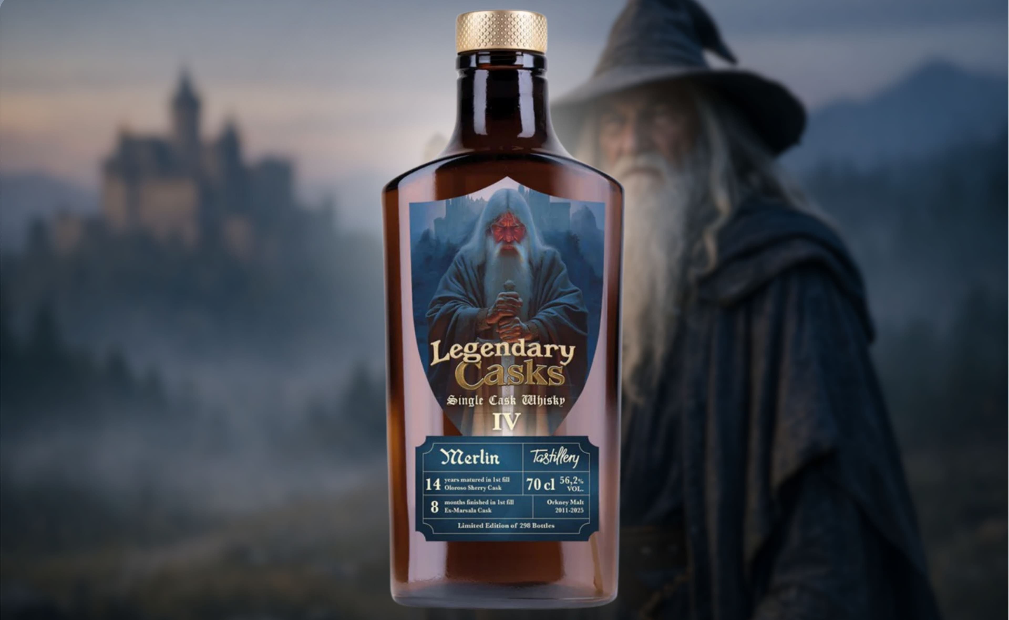 Tastillery 14 Jahre alte Legendary Casks #4 'Merlin' - Orkney Sherry Malt trifft Marsala