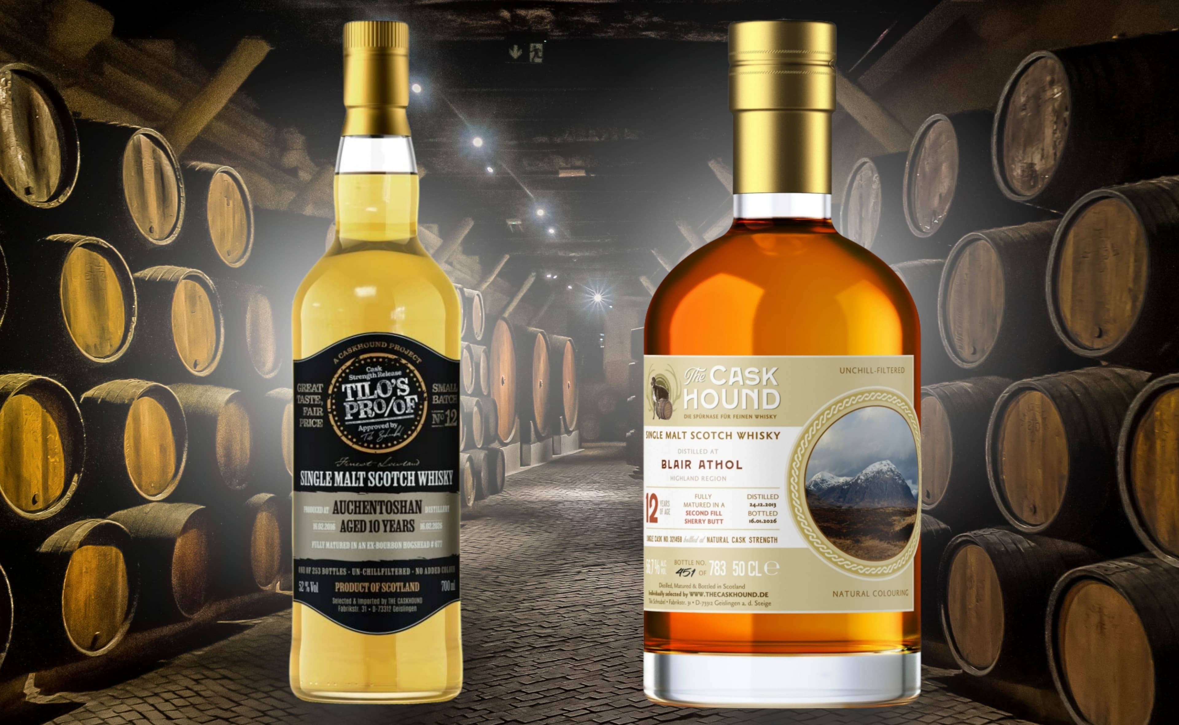 Le Double Lancement de Caskhound : Auchentoshan 2016 & Blair Athol 2013