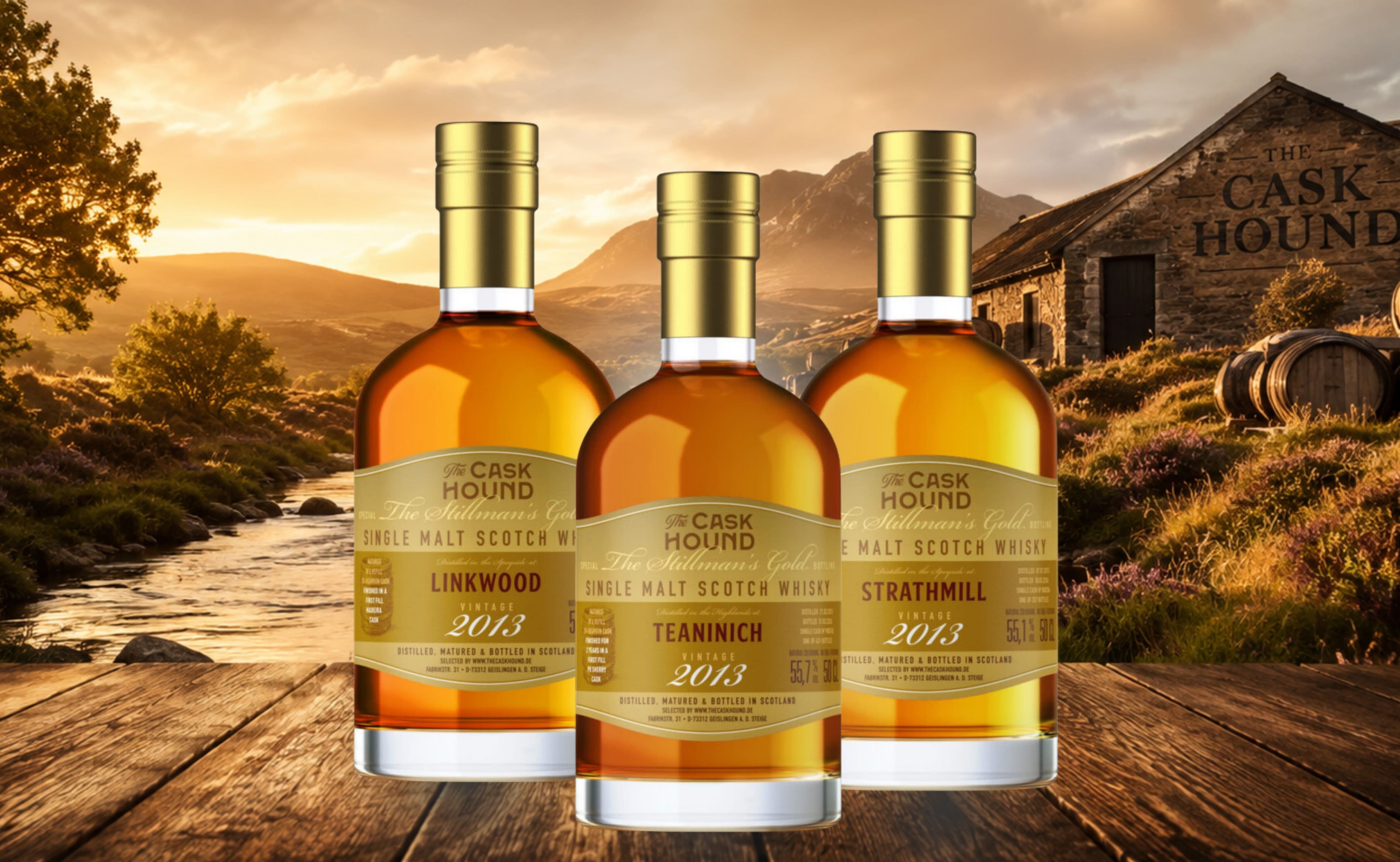 Der Caskhound enthüllt dreifache Cask-Strength Schätze: Linkwood, Teaninich, Strathmill