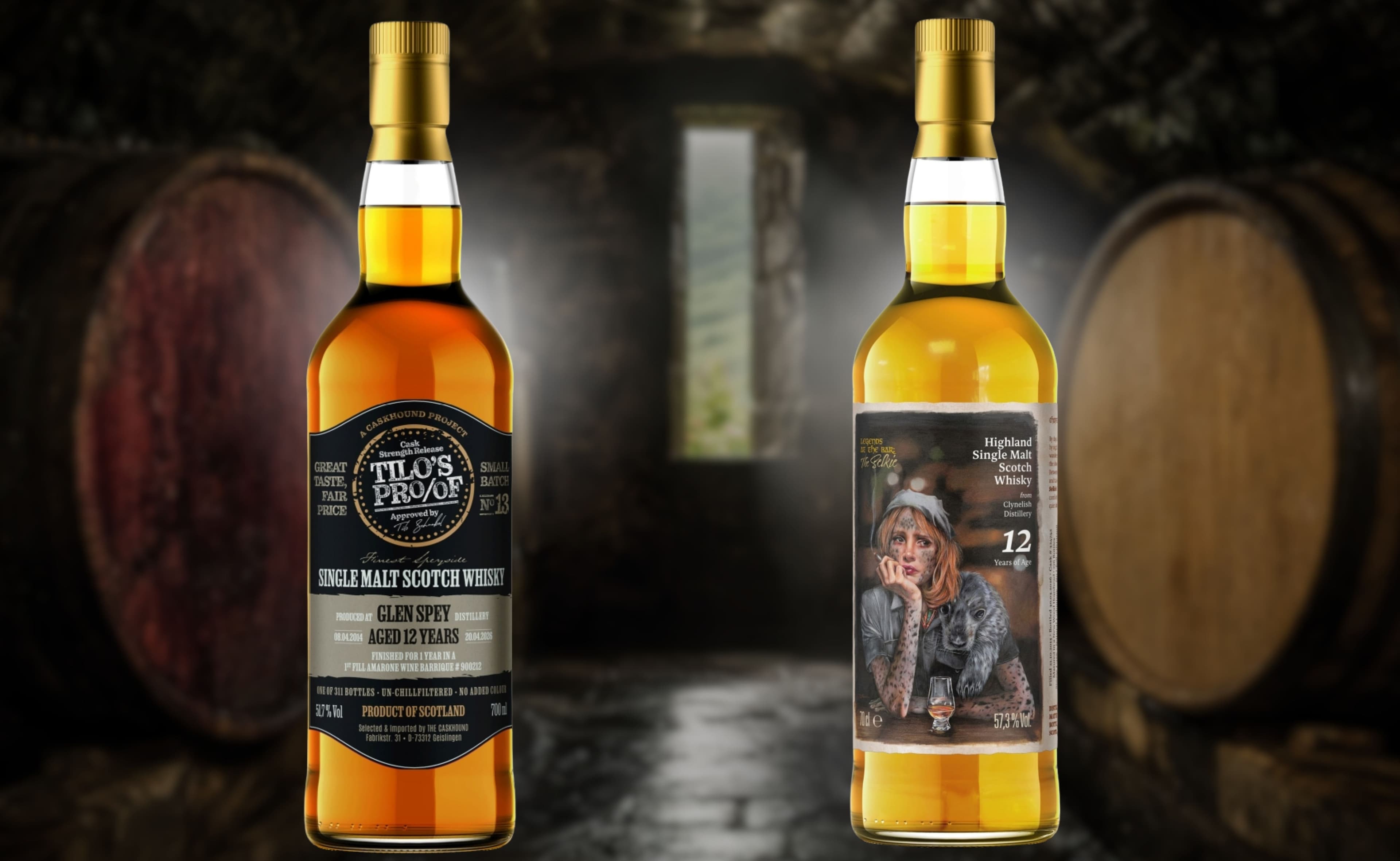 Two 12-Year Single Malts: Amarone-Finished Glen Spey vs New-Oak Clynelish
