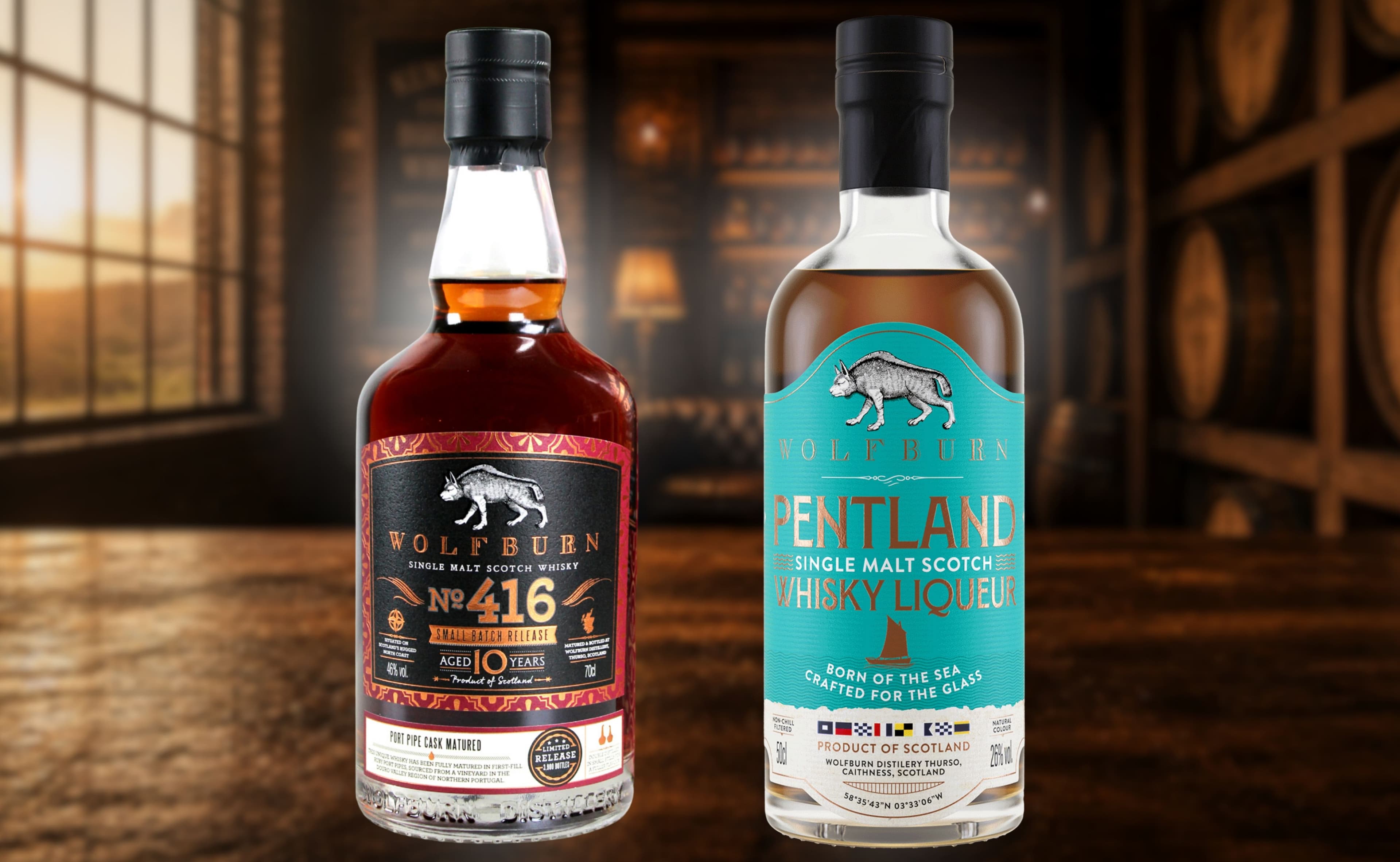 Wolfburn Lanza el Small Batch de 10 Años Nr.416 y el Licor Pentland