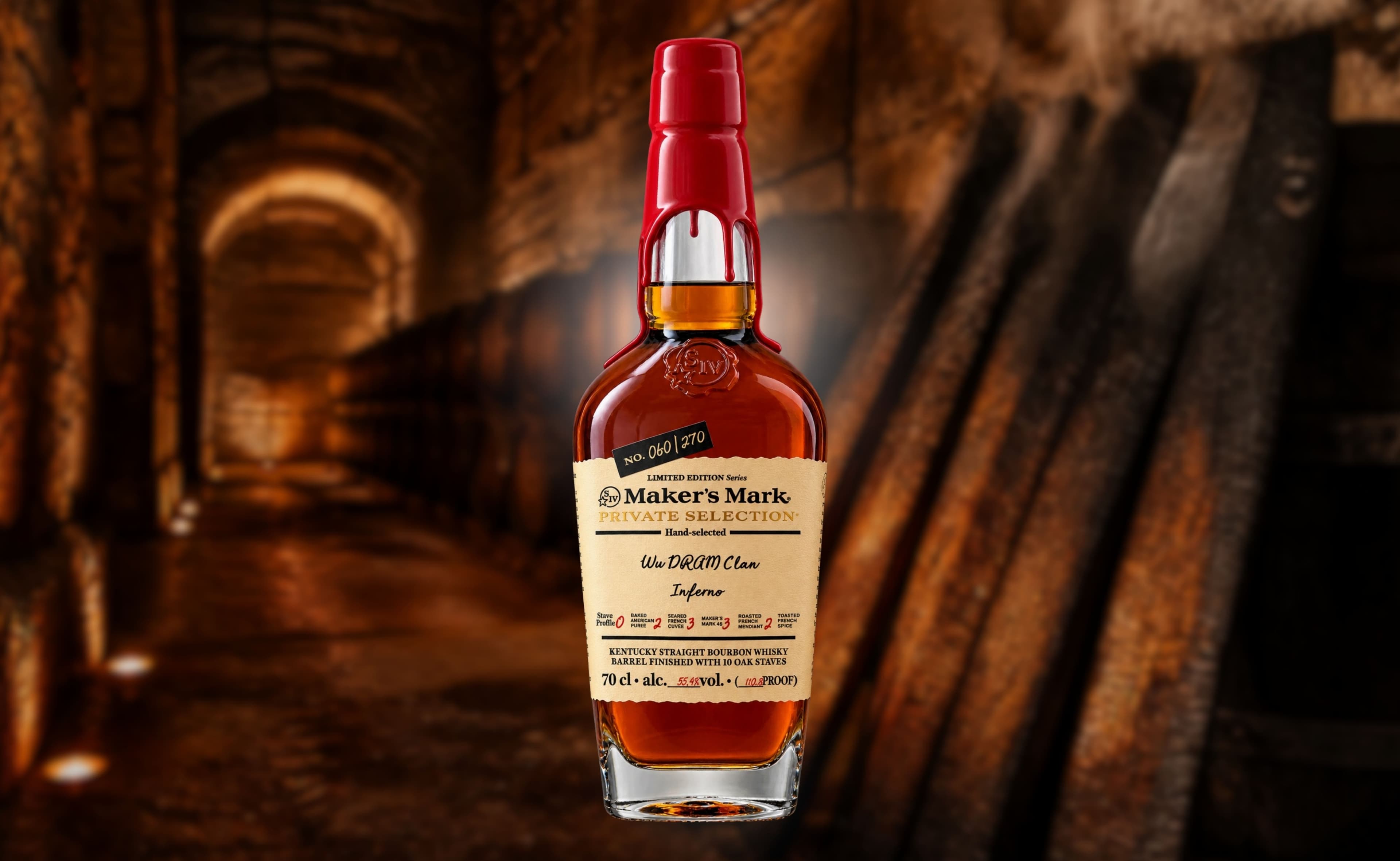 WU DRAM CLAN bringt Maker's Mark 'INFERNO' Private Selection nach Europa